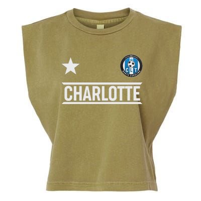 Charlotte North Carolina Soccer Jersey Garment-Dyed Women's Muscle Tee