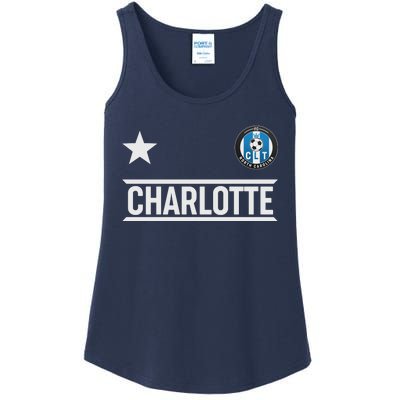 Charlotte North Carolina Soccer Jersey Ladies Essential Tank