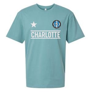 Charlotte North Carolina Soccer Jersey Sueded Cloud Jersey T-Shirt