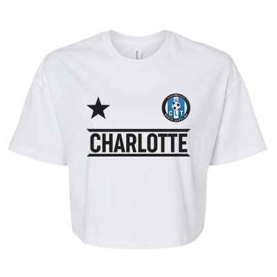 Charlotte North Carolina Soccer Jersey Bella+Canvas Jersey Crop Tee