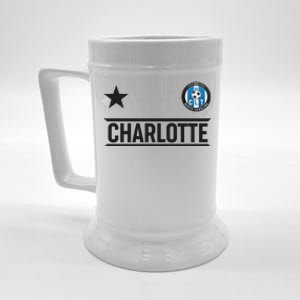 Charlotte North Carolina Soccer Jersey Beer Stein