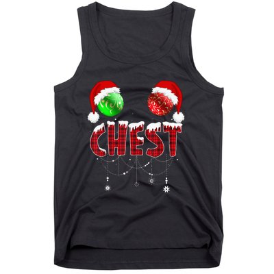 Chest Nuts Christmas Funny Matching Couple Chestnuts Tank Top