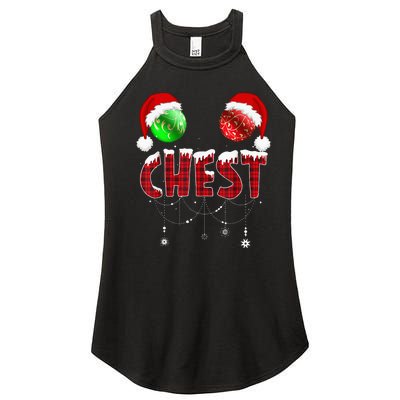 Chest Nuts Christmas Funny Matching Couple Chestnuts Women’s Perfect Tri Rocker Tank