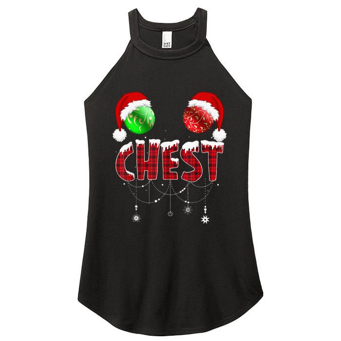 Chest Nuts Christmas Funny Matching Couple Chestnuts Women's Perfect Tri Rocker Tank