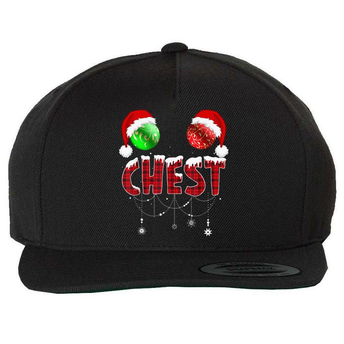 Chest Nuts Christmas Funny Matching Couple Chestnuts Wool Snapback Cap