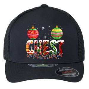 Chest Nuts Christmas Matching Couple Chestnuts Funny Gift Flexfit Unipanel Trucker Cap