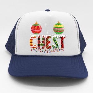 Chest Nuts Christmas Matching Couple Chestnuts Funny Gift Trucker Hat