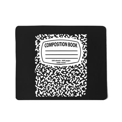 Composition Notebook Costume Matching Group Halloween Mousepad