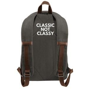 Classic Not Classy Cotton Canvas Backpack