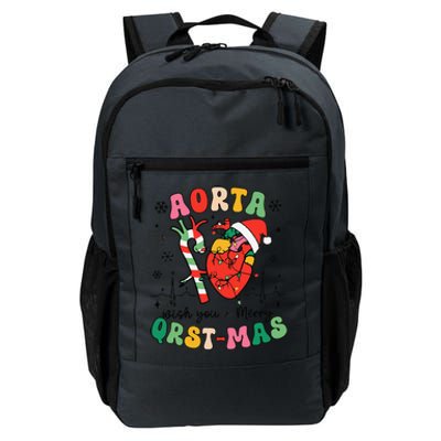 Cardiac Nurse Christmas Icu Cvicu Nurse Heart Anatomy Xmas Daily Commute Backpack