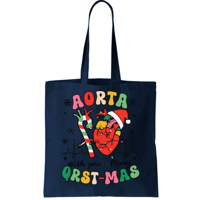 Cardiac Nurse Christmas Icu Cvicu Nurse Heart Anatomy Xmas Tote Bag