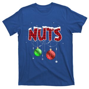 Chest Nuts Christmas Funny Gift Funny Matching Couple Chestnuts Gift T-Shirt