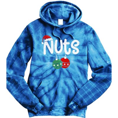 Chest Nuts Couple Christmas Pajama Chestnuts Xmas Gift Tie Dye Hoodie