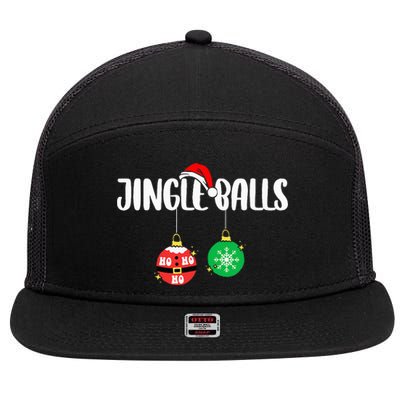 Chest Nuts Christmas Funny Matching Couple Chestnuts 7 Panel Mesh Trucker Snapback Hat