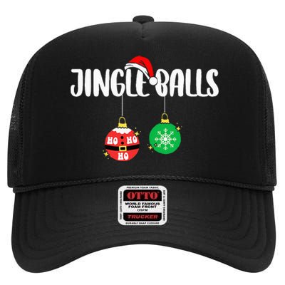 Chest Nuts Christmas Funny Matching Couple Chestnuts High Crown Mesh Back Trucker Hat