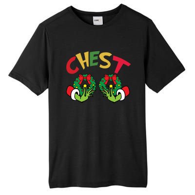 Chest Nuts Couples Matching Chestnuts Chest Funny Christmas Gift Tall Fusion ChromaSoft Performance T-Shirt