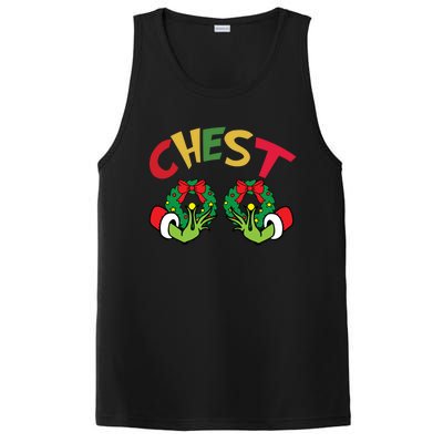 Chest Nuts Couples Matching Chestnuts Chest Funny Christmas Gift PosiCharge Competitor Tank