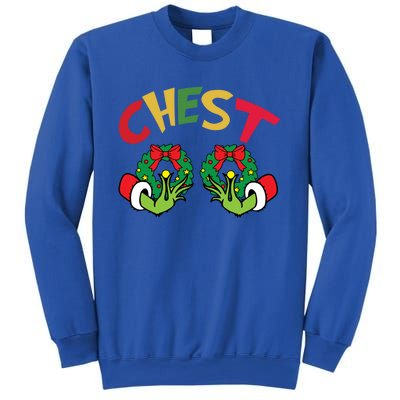 Chest Nuts Couples Matching Chestnuts Chest Funny Christmas Gift Sweatshirt