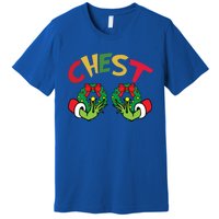 Chest Nuts Couples Matching Chestnuts Chest Funny Christmas Gift Premium T-Shirt