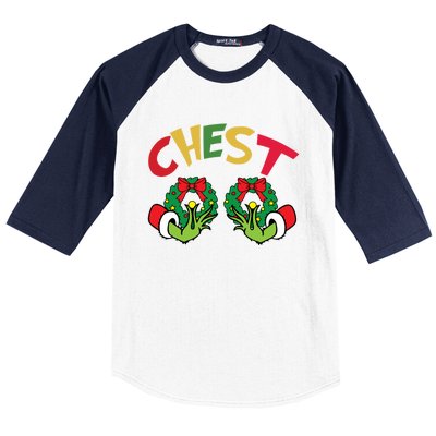 Chest Nuts Couples Matching Chestnuts Chest Funny Christmas Gift Baseball Sleeve Shirt