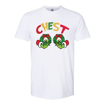 Chest Nuts Couples Matching Chestnuts Chest Funny Christmas Gift Softstyle CVC T-Shirt