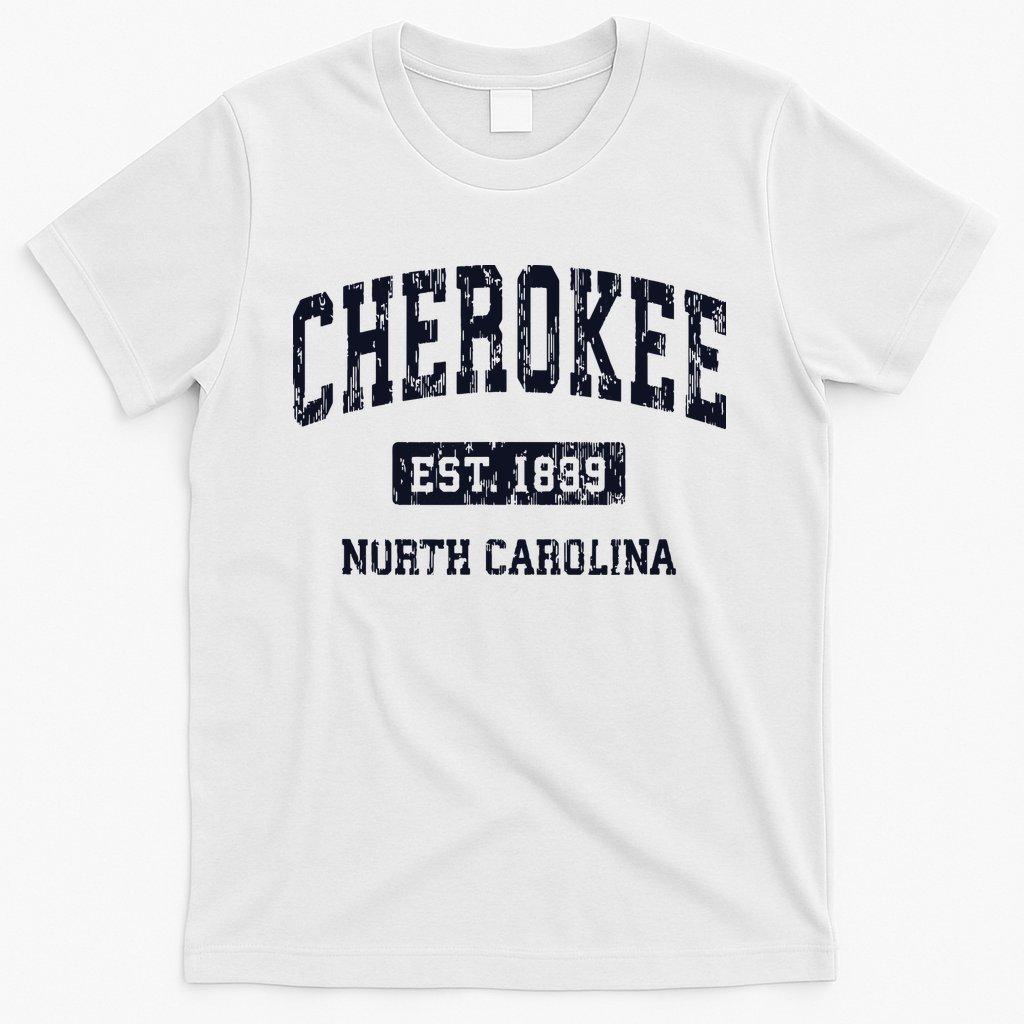 Cherokee North Carolina NC Vintage Athletic Sports Design T-Shirt
