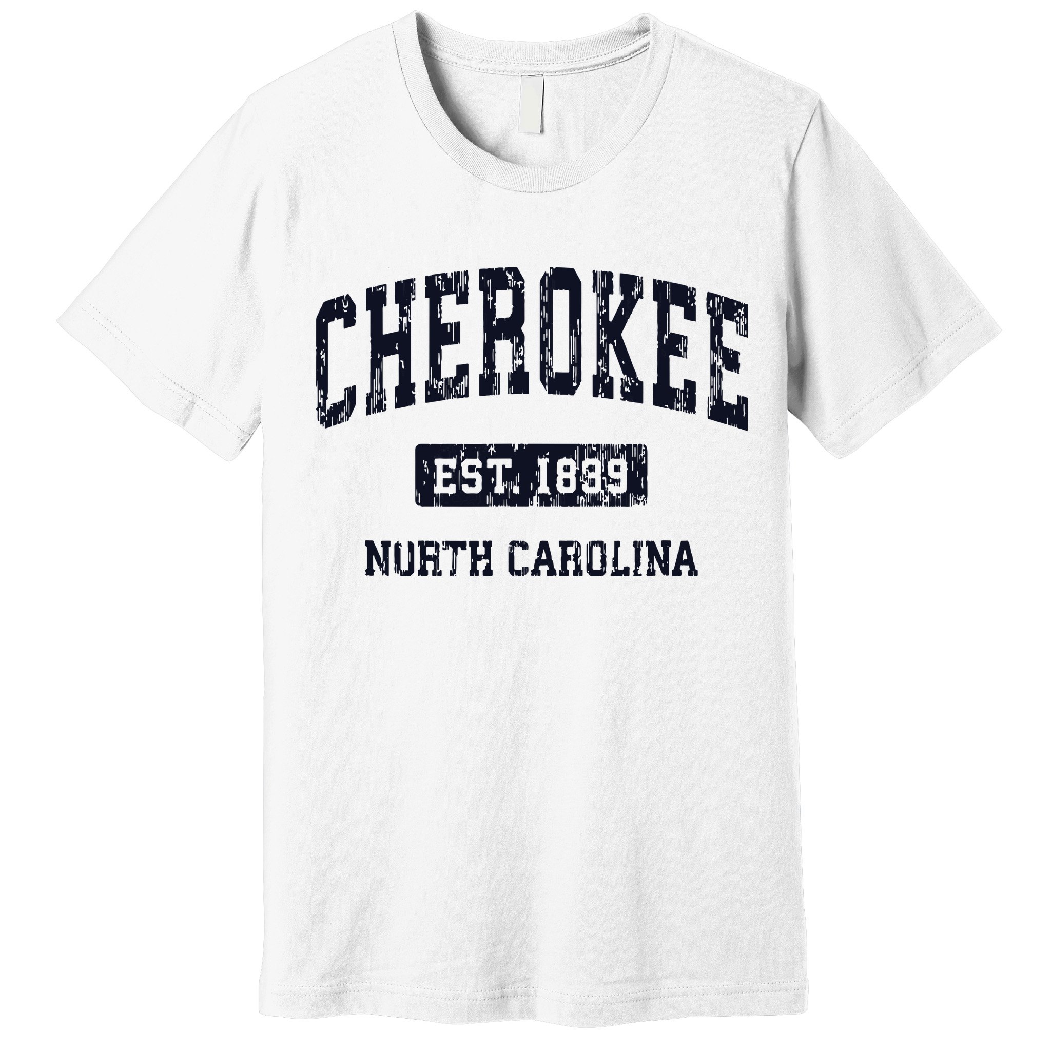 Cherokee North Carolina NC Vintage Athletic Sports Design Premium T-Shirt