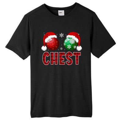 Chest Nuts Christmas Funny Matching Couple Chestnuts Tall Fusion ChromaSoft Performance T-Shirt