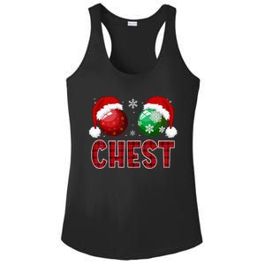 Chest Nuts Christmas Funny Matching Couple Chestnuts Ladies PosiCharge Competitor Racerback Tank