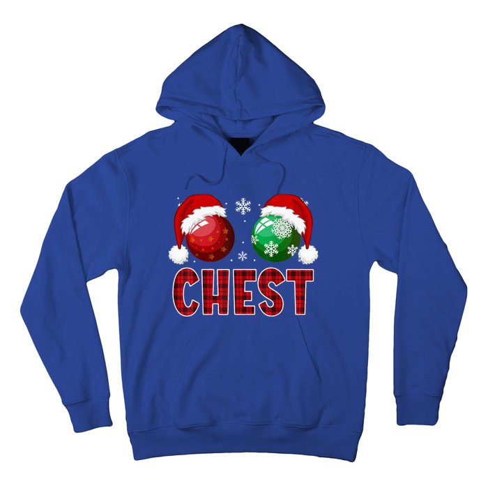 Chest Nuts Christmas Funny Matching Couple Chestnuts Hoodie