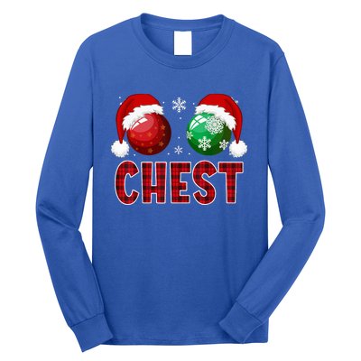 Chest Nuts Christmas Funny Matching Couple Chestnuts Long Sleeve Shirt