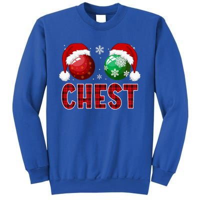 Chest Nuts Christmas Funny Matching Couple Chestnuts Sweatshirt