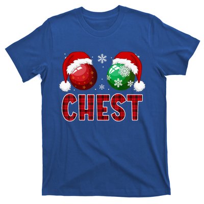 Chest Nuts Christmas Funny Matching Couple Chestnuts T-Shirt