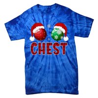 Chest Nuts Christmas Funny Matching Couple Chestnuts Tie-Dye T-Shirt