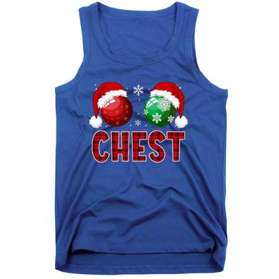 Chest Nuts Christmas Funny Matching Couple Chestnuts Tank Top