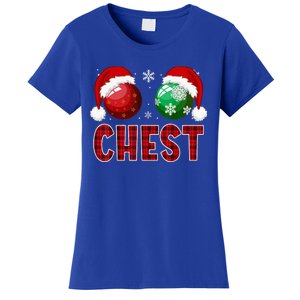 Chest Nuts Christmas Funny Matching Couple Chestnuts Women's T-Shirt