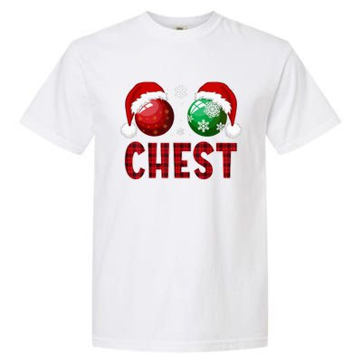 Chest Nuts Christmas Funny Matching Couple Chestnuts Garment-Dyed Heavyweight T-Shirt