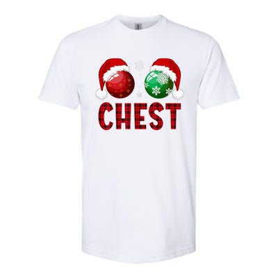 Chest Nuts Christmas Funny Matching Couple Chestnuts Softstyle CVC T-Shirt