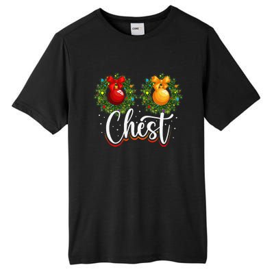 Chest Nuts Christmas Funny Couples Christmas Chestnuts Tall Fusion ChromaSoft Performance T-Shirt