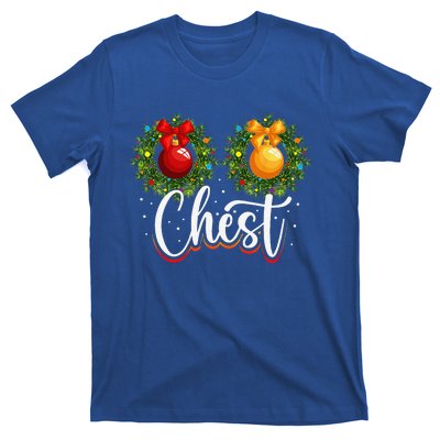 Chest Nuts Christmas Funny Couples Christmas Chestnuts T-Shirt