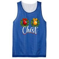 Chest Nuts Christmas Funny Couples Christmas Chestnuts Mesh Reversible Basketball Jersey Tank