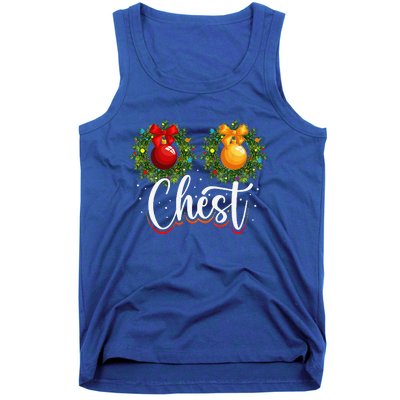 Chest Nuts Christmas Funny Couples Christmas Chestnuts Tank Top