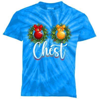 Chest Nuts Christmas Funny Couples Christmas Chestnuts Kids Tie-Dye T-Shirt