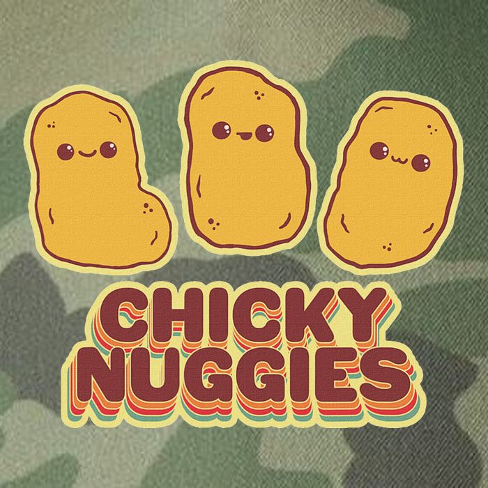 Chicky Nuggies Cute Retro Kawaii Chicken Nuggets Nuggs Meme Legacy Tie Dye Trucker Hat