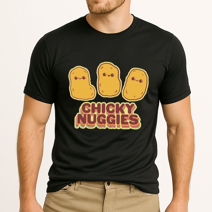 Chicky Nuggies Cute Retro Kawaii Chicken Nuggets Nuggs Meme Cooling Performance Crew T-Shirt