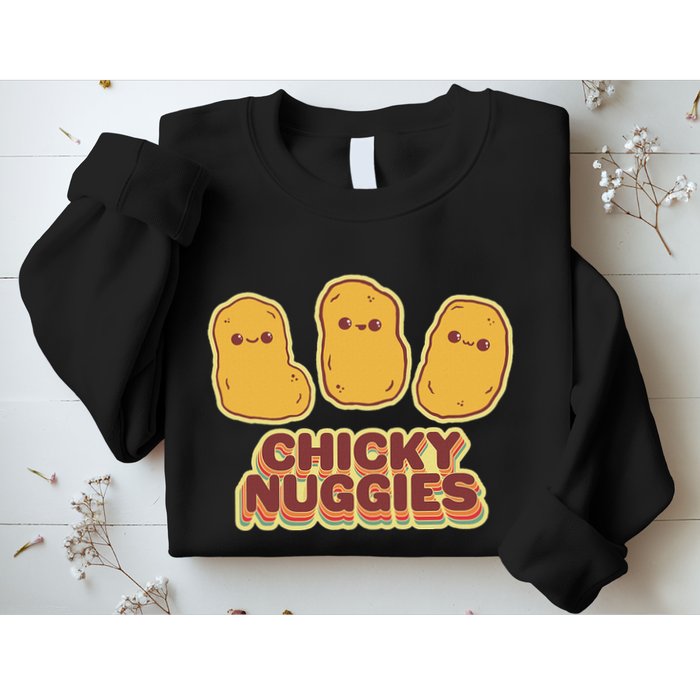 Chicky Nuggies Cute Retro Kawaii Chicken Nuggets Nuggs Meme Sweatshirt