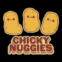 Chicky Nuggies Cute Retro Kawaii Chicken Nuggets Nuggs Meme 16 in Basic Backpack