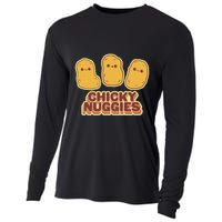 Chicky Nuggies Cute Retro Kawaii Chicken Nuggets Nuggs Meme Cooling Performance Long Sleeve Crew
