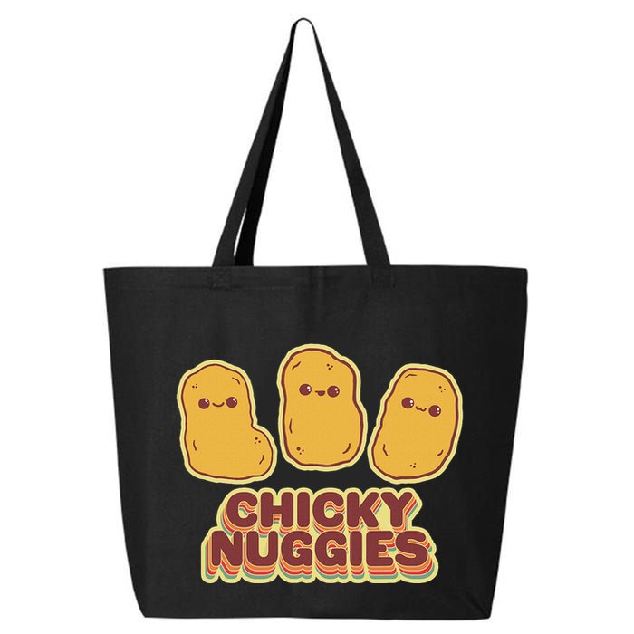 Chicky Nuggies Cute Retro Kawaii Chicken Nuggets Nuggs Meme 25L Jumbo Tote