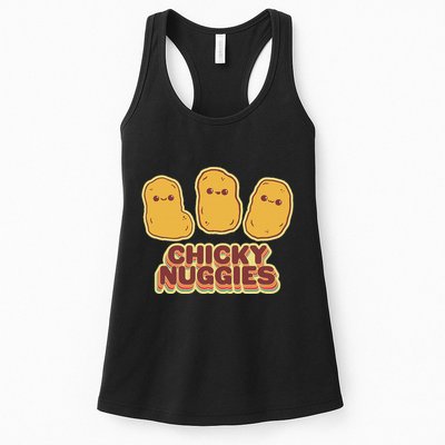 Chicky Nuggies Cute Retro Kawaii Chicken Nuggets Nuggs Meme Womens Tank Top